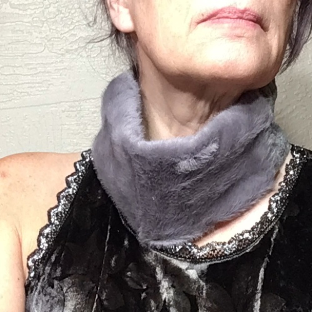 Gray Winter headband head wrap NEW